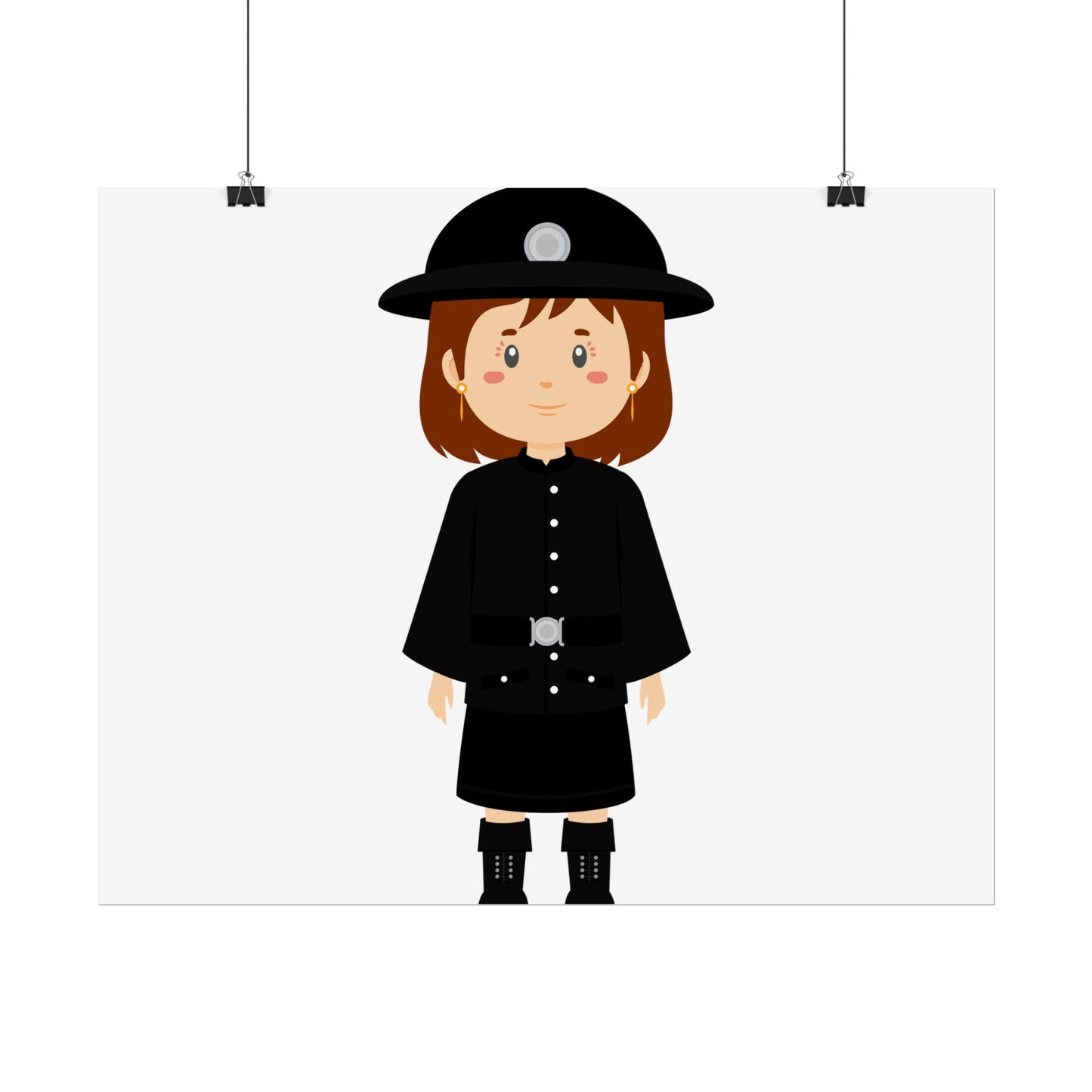 Charming Firefighter Rolled Posters for Kids' Rooms, Playful Wall Art, Fire Safety Decor, Kids' Gifts, Educational Prints