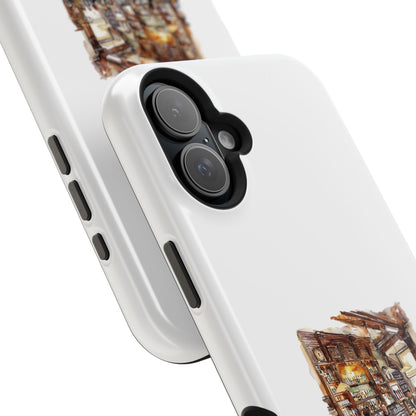 Artistic Magnetic Phone Case for Coffee Lovers, Cozy Café Vibe, Gift for Him or Her, Unique Custom Design, Holiday Present