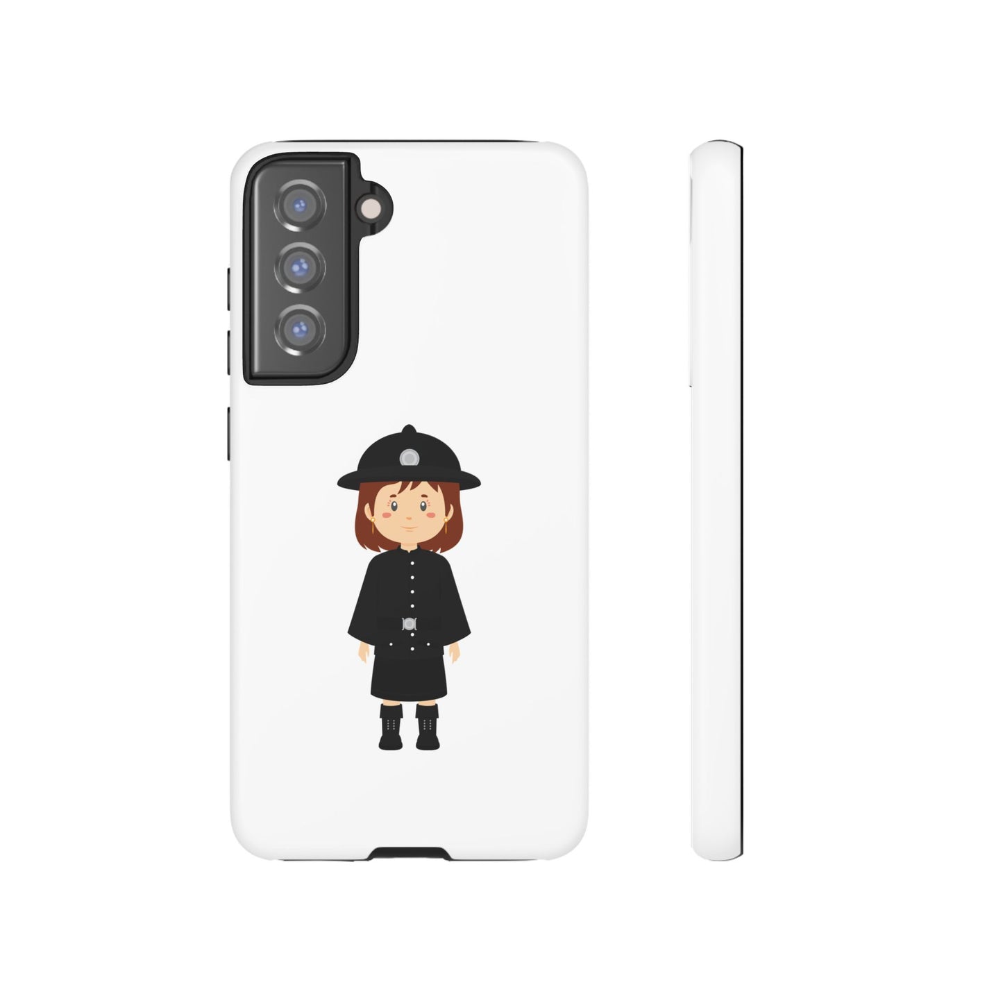 Cute Police Officer Phone Case, Tough Protective Cover, Gifts for Police Lovers, Customizable Phone Case, Unique Design