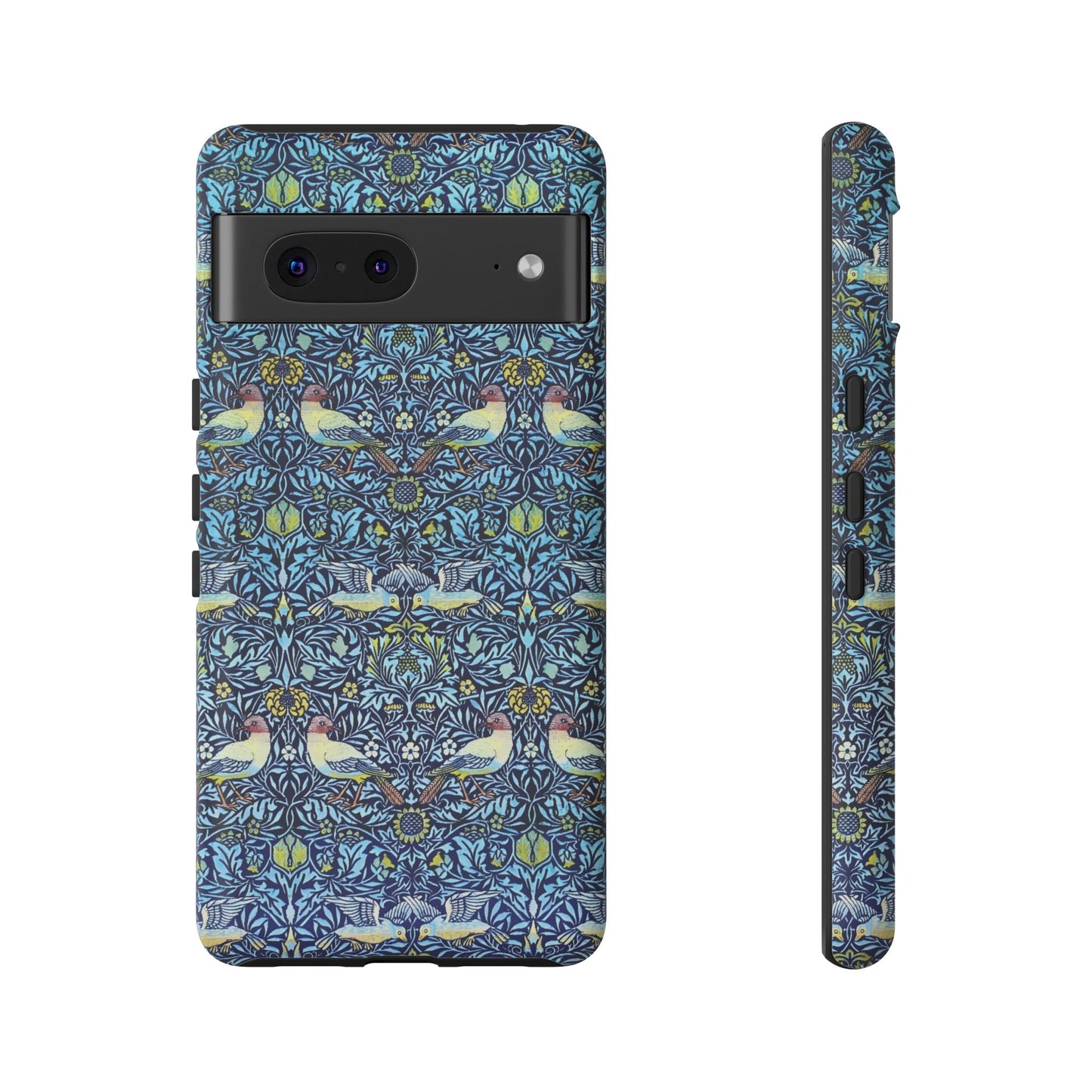 Bird and Floral Pattern Phone Case, Tough Cases, Gift for Nature Lovers, Eco-friendly, Custom Phone Accessories, All-Occasion