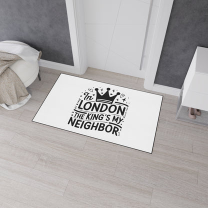 London-Themed Heavy Duty Floor Mat, Durable Entrance Rug, Home Decor, Gift for Housewarming, Fans of London, Interior Design