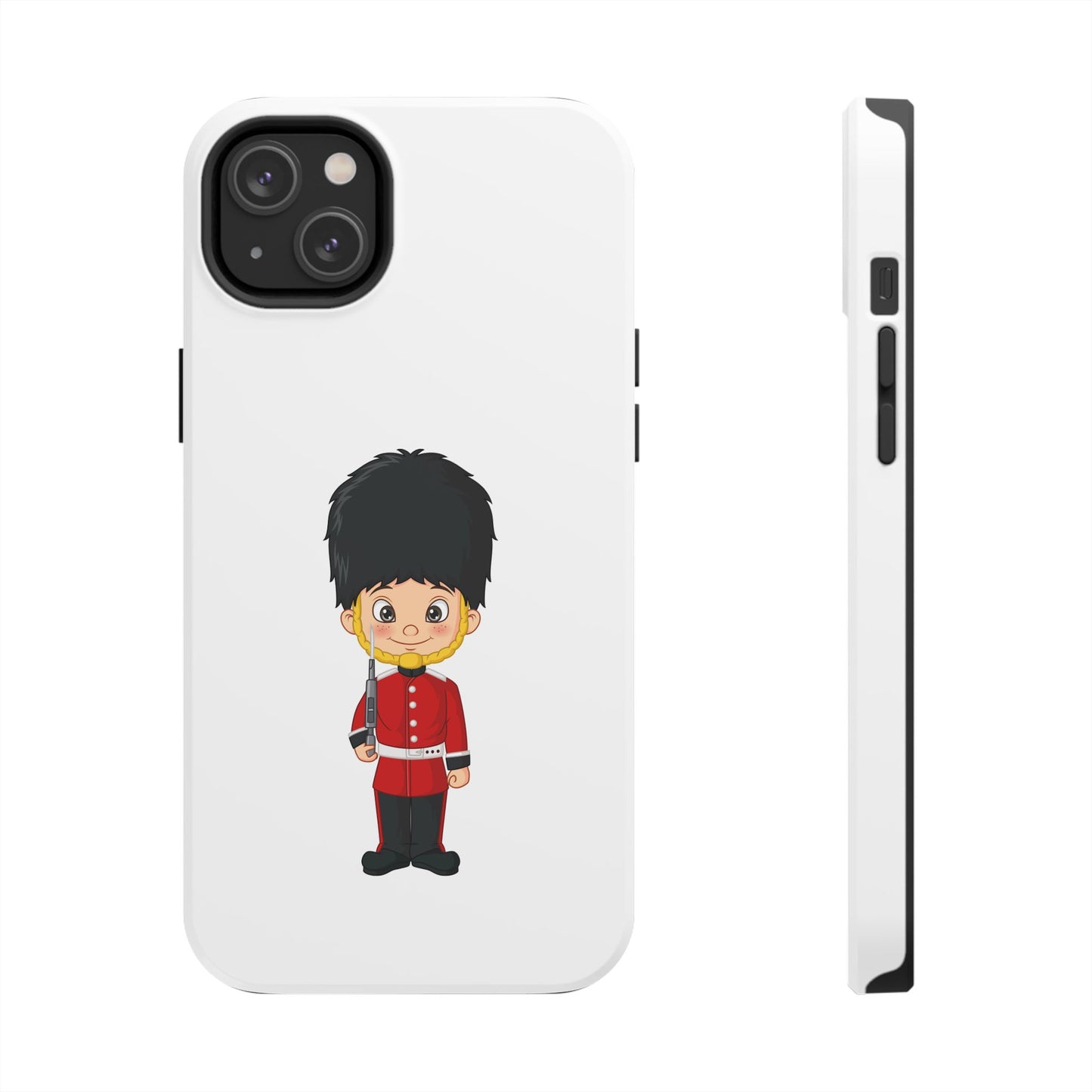 Cartoon Guard Phone Cases, Tough Phone Case for Kids & Adults, British Guard Design, Gift for Royal Fans, Unique Phone Accessories