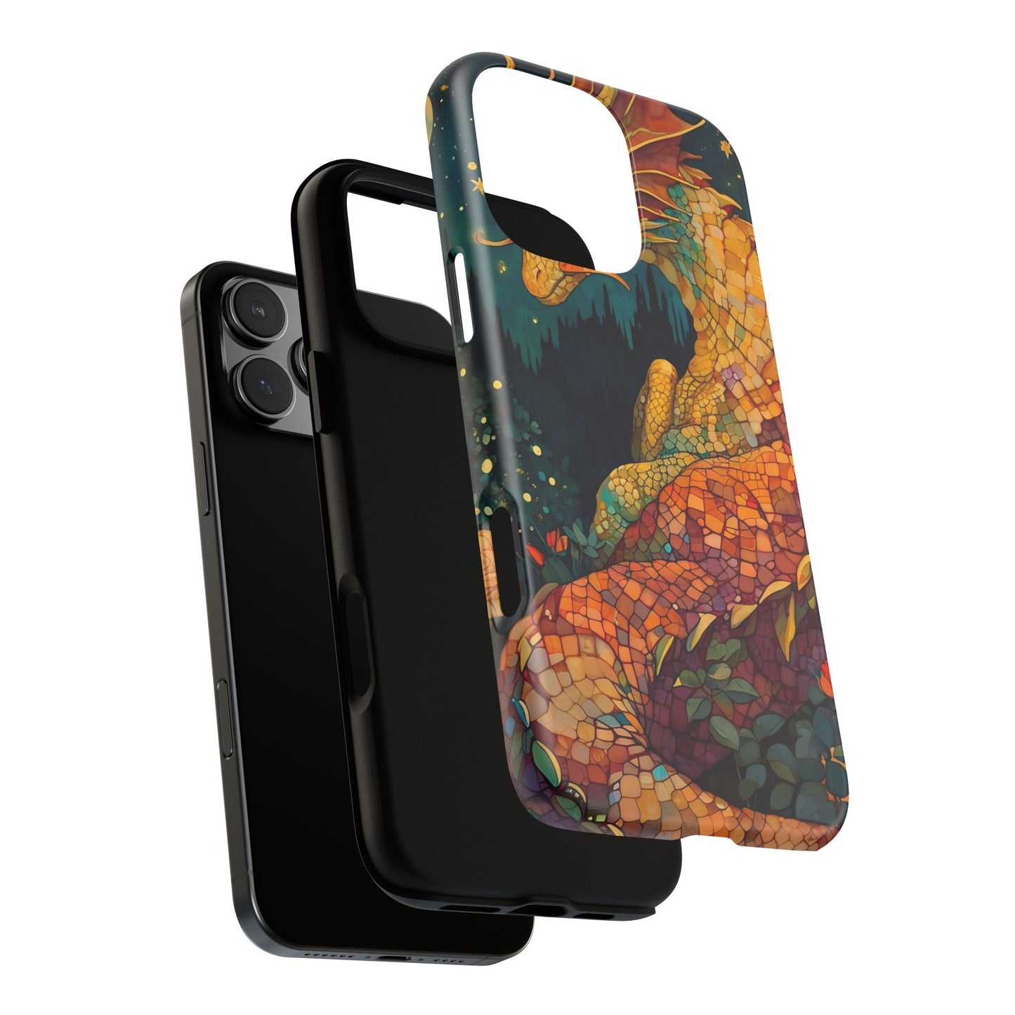 Dragon Art Phone Case, Tough Phone Cover, Fantasy Gift, Unique Mobile Accessory, Dragon Lover Gift, Stylish Protection