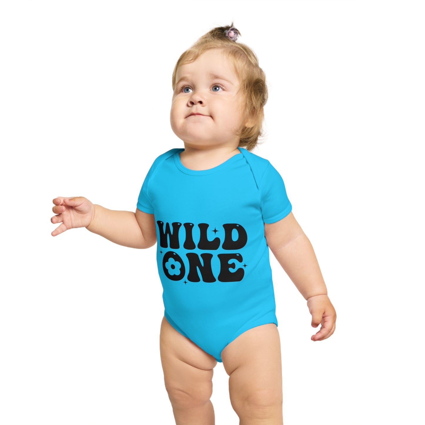 Wild One Short Sleeve Baby Bodysuit - Adorable Infant Outfit for First Birthday & Baby Showers