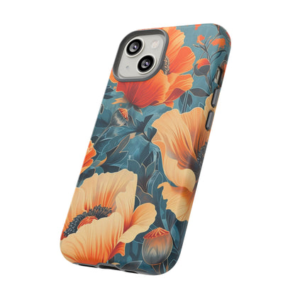 Floral Phone Case, Tough Cases for Protection and Style, Spring Aesthetic, Gift for Her, Phone Accessory for Nature Lovers