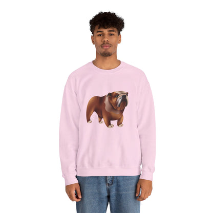 Unisex Heavy Blend™ Crewneck Sweatshirt Elegant - Adorable British Dog