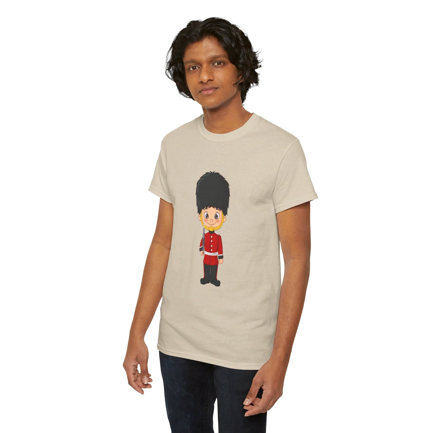 Red Jacket - Bodmin Keep Aesthetic Unisex Heavy Cotton T-Shirt