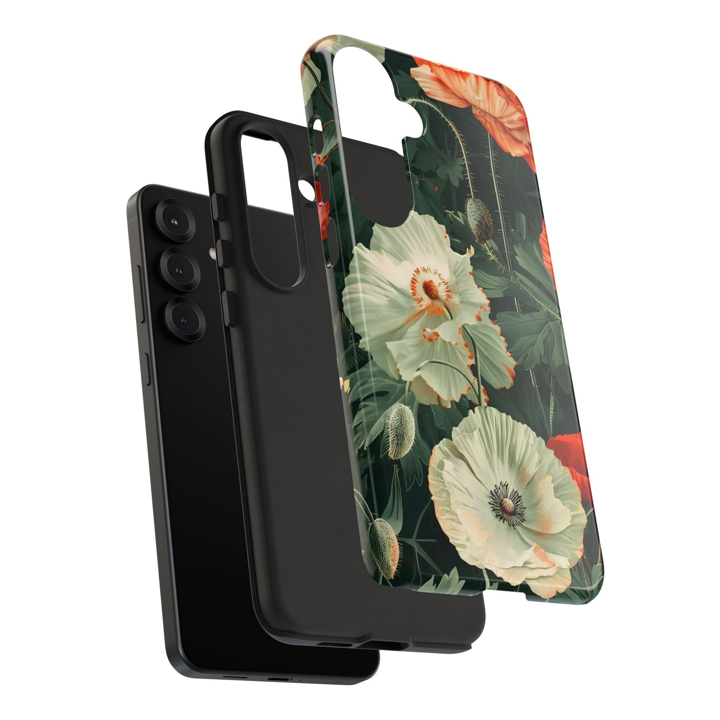 Floral Phone Case - Tough Cases, Botanical Design, Gift for Friends, Trendy Mobile Cover, Personalized Phone Accessory