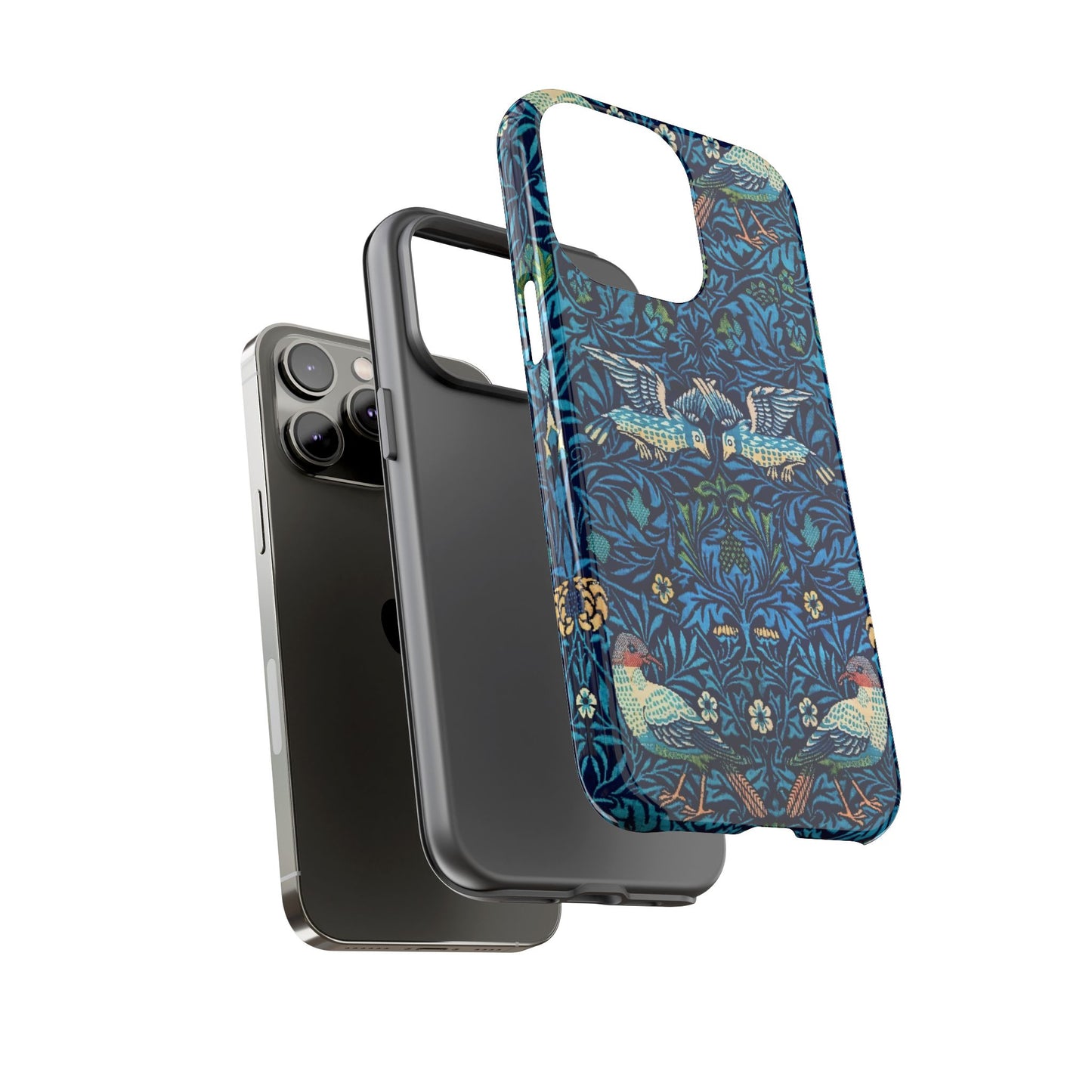 Elegant Bird Pattern Phone Case | Nature Lover Gift, Stylish Mobile Cover, Floral Design, Eco-Friendly, Unique Cell Phone Protector