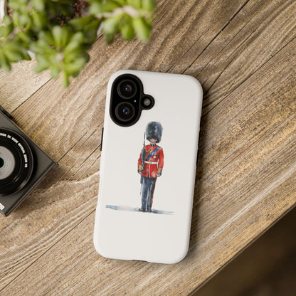 British Royal Guard Phone Case - Tough Cases, Unique Phone Cover, Gift for Her, Cute Accessory, British Soldier Design