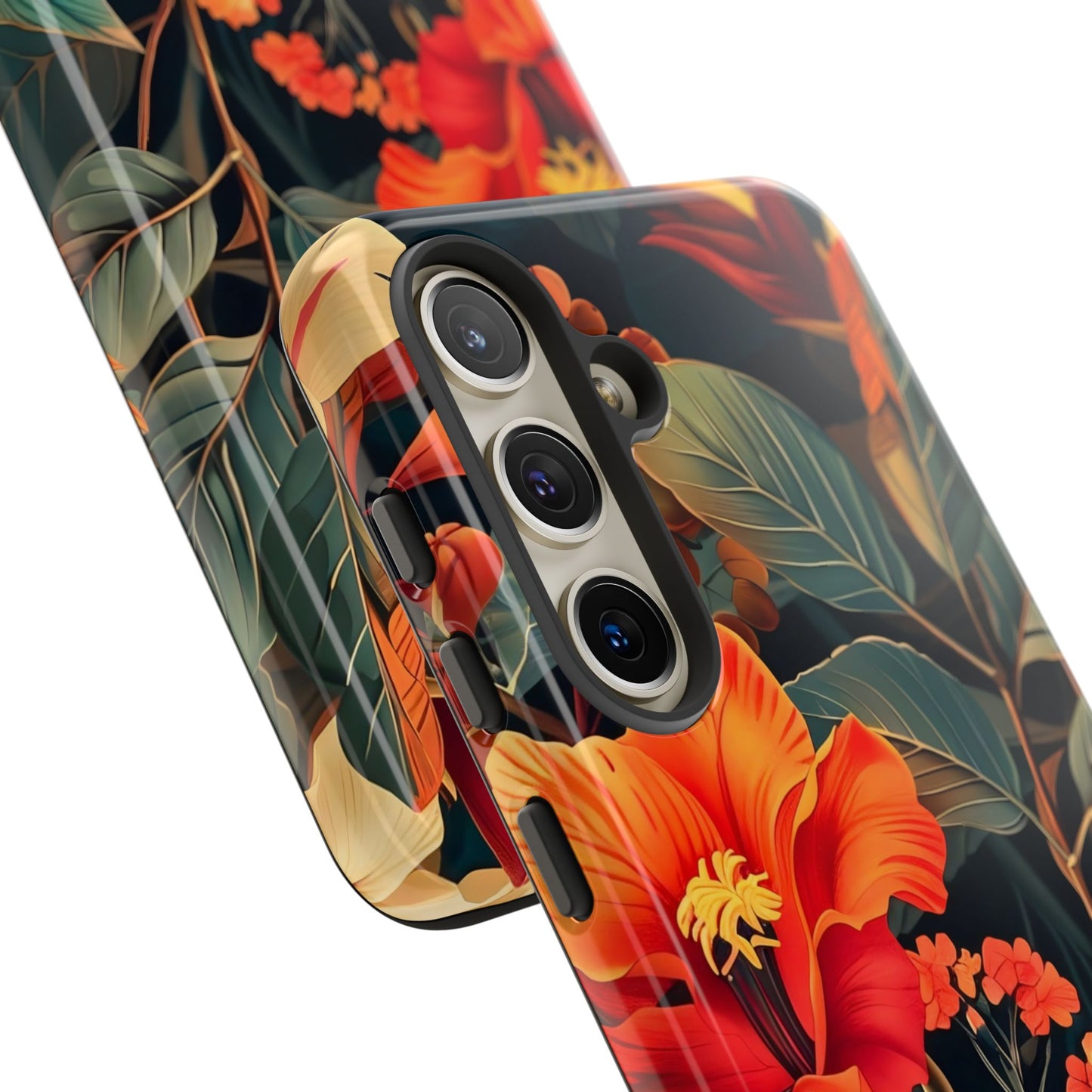 Tough Floral Phone Case | Tropical Vibe, Gift for Nature Lovers, Summer Beach Accessory, Floral Pattern, Trendy Phone Accessories