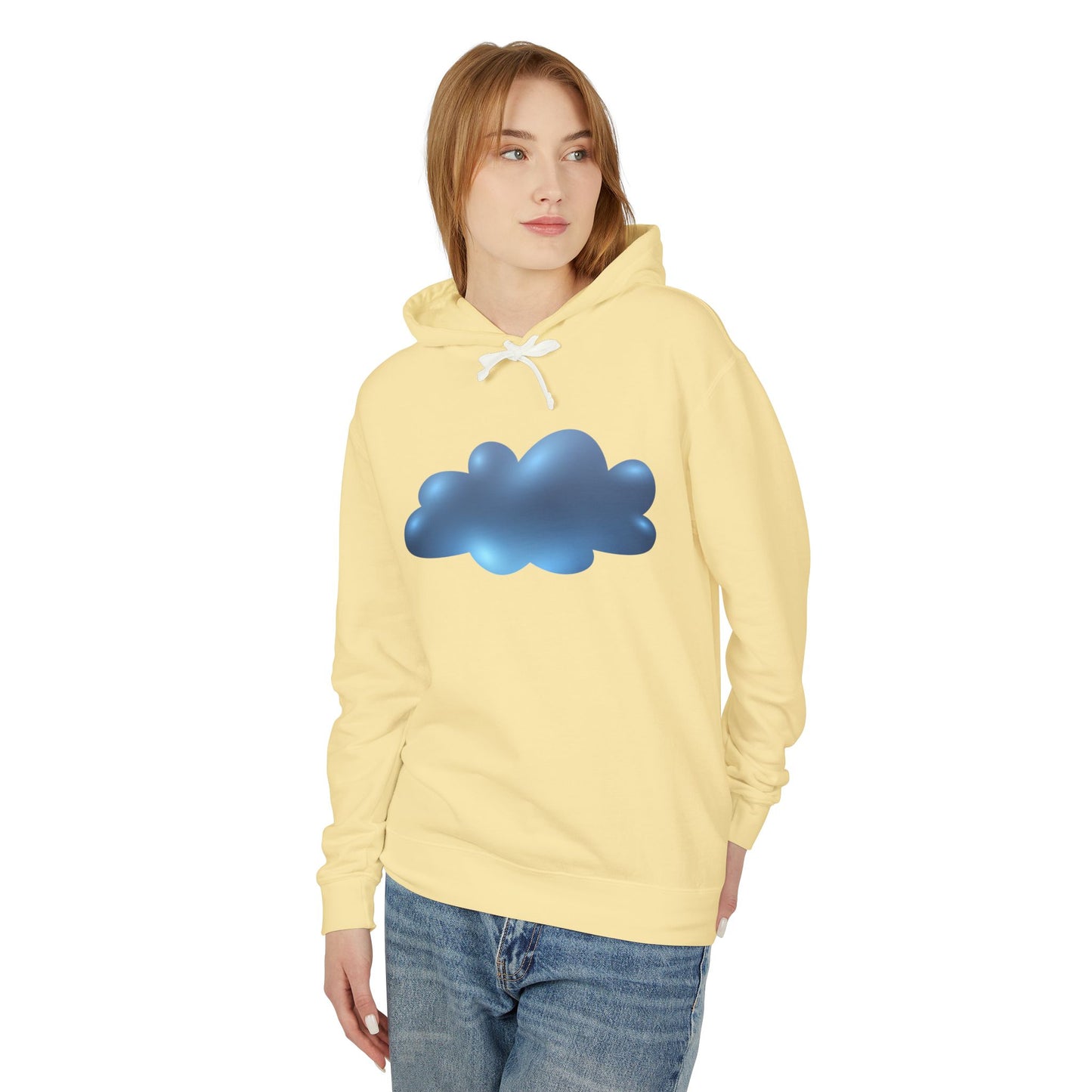Unisex Lightweight Hooded Sweatshirt - Serene Cloudscape