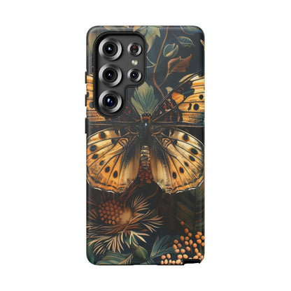 Butterfly Floral Phone Case, Tough Cases, Protective Cover, Unique Gift, Nature Lover, Art Print, Spring Decor