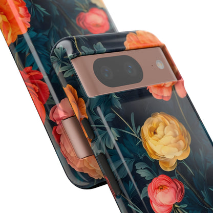 Floral Phone Case - Tough Cases, Stylish Protection, Gift for Flower Lovers, Customizable Cover, Floral Design Mobile Accessory