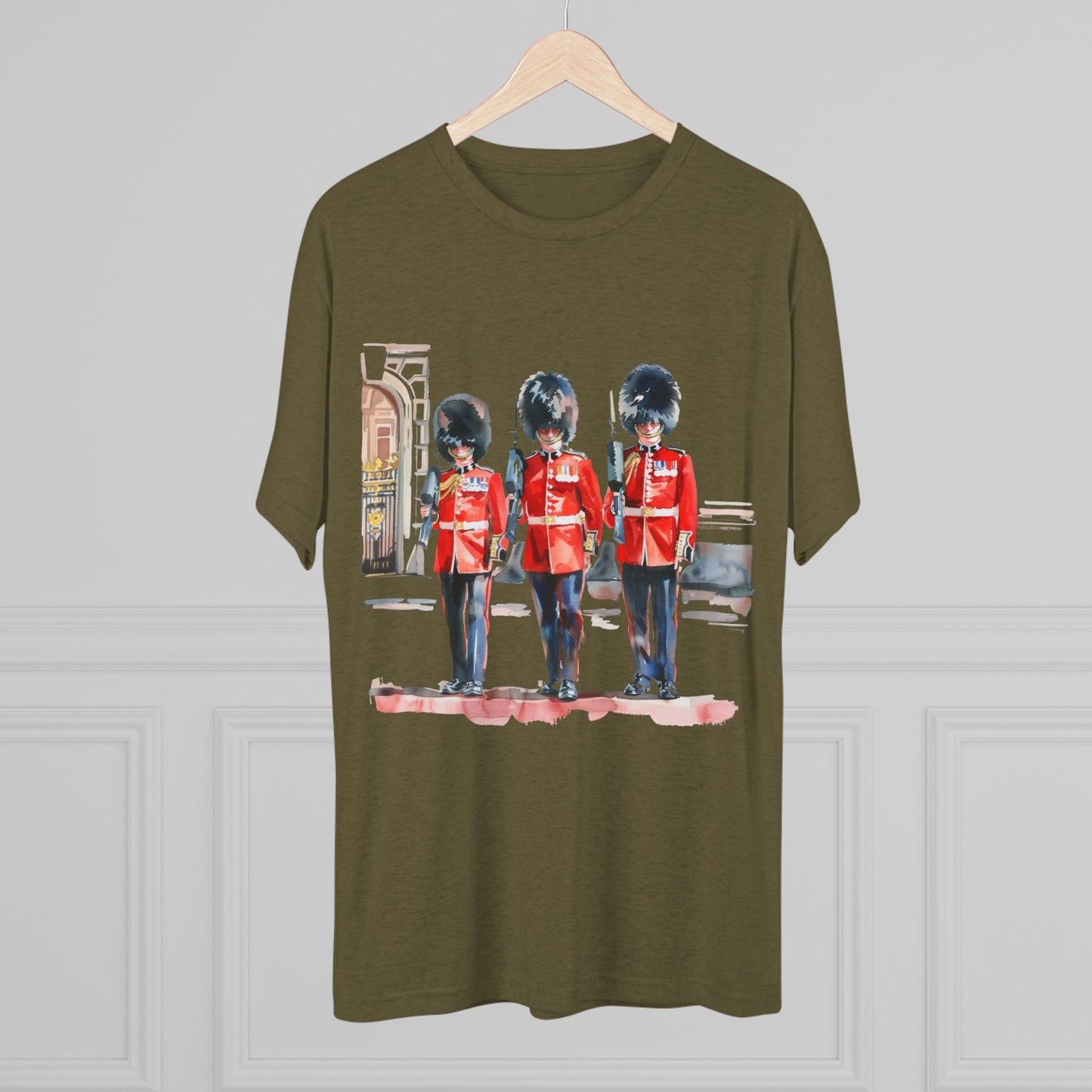 Red Jacket - Bodmin Keep: Cornwall's Army Museum Trendy Unisex Tri-Blend Crew Tee