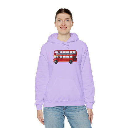 Unisex Heavy Blend™ Hooded Sweatshirt - Icon on Wheels - London’s Double-Decker Bus
