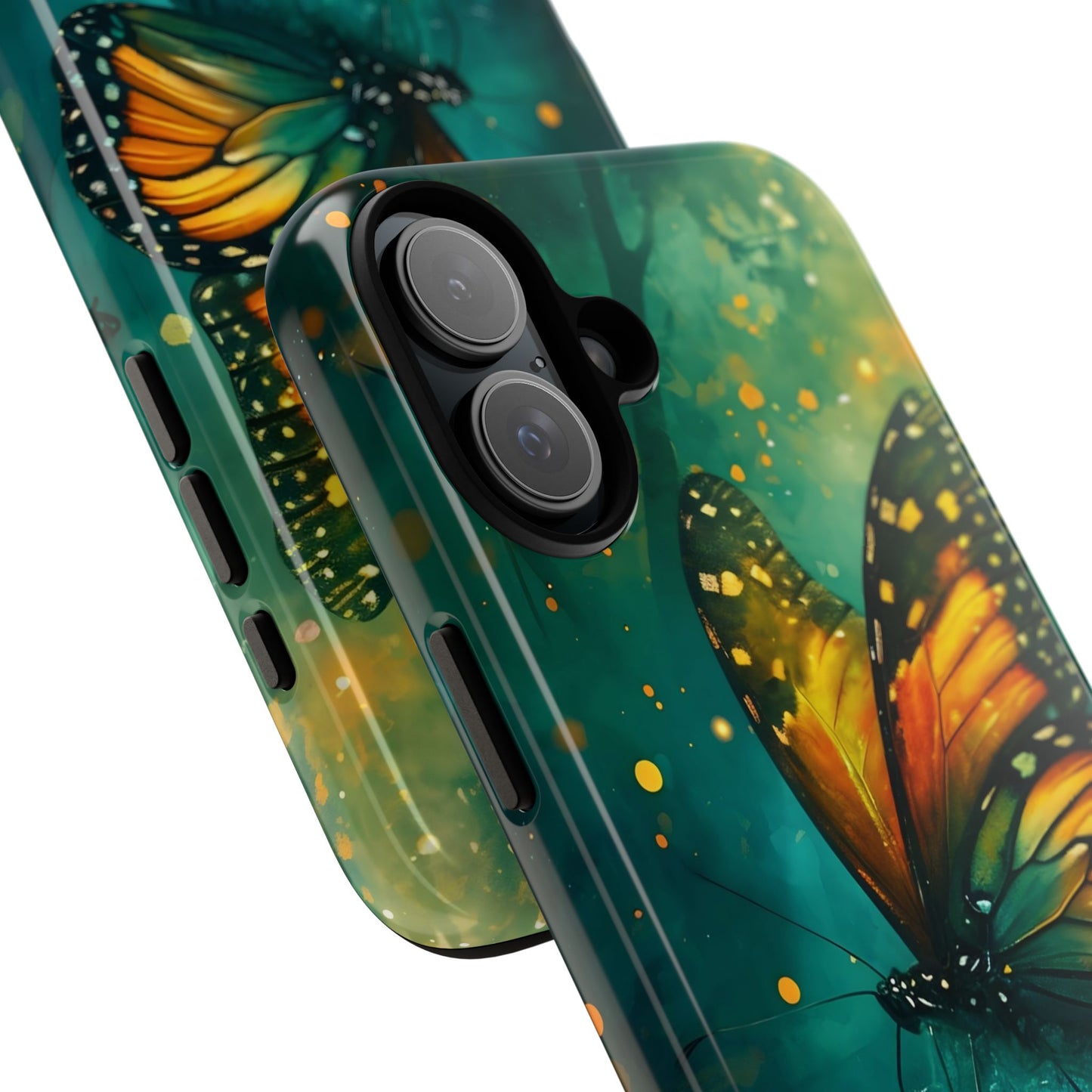 Colorful Butterfly Phone Case, Tough Cases for iPhone and Samsung, Cute Tech Accessories, Nature Lovers Gift, Vibrant Floral Design