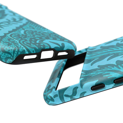 Protective Phone Case with Elegant Teal Design, Tough Cases, Floral Phone Cover, Stylish Smartphone Protection, Gifts for Her, Trendy [...]