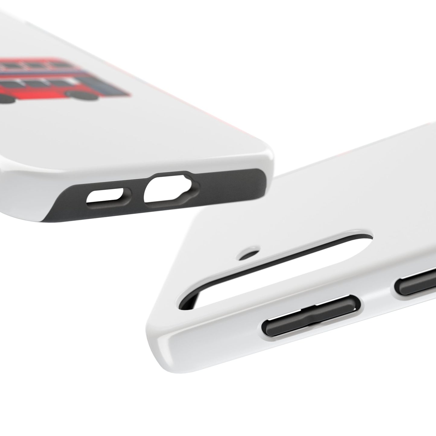 London Double-Decker Bus Tough Phone Case - Durable Design for Adventurers and Travelers
