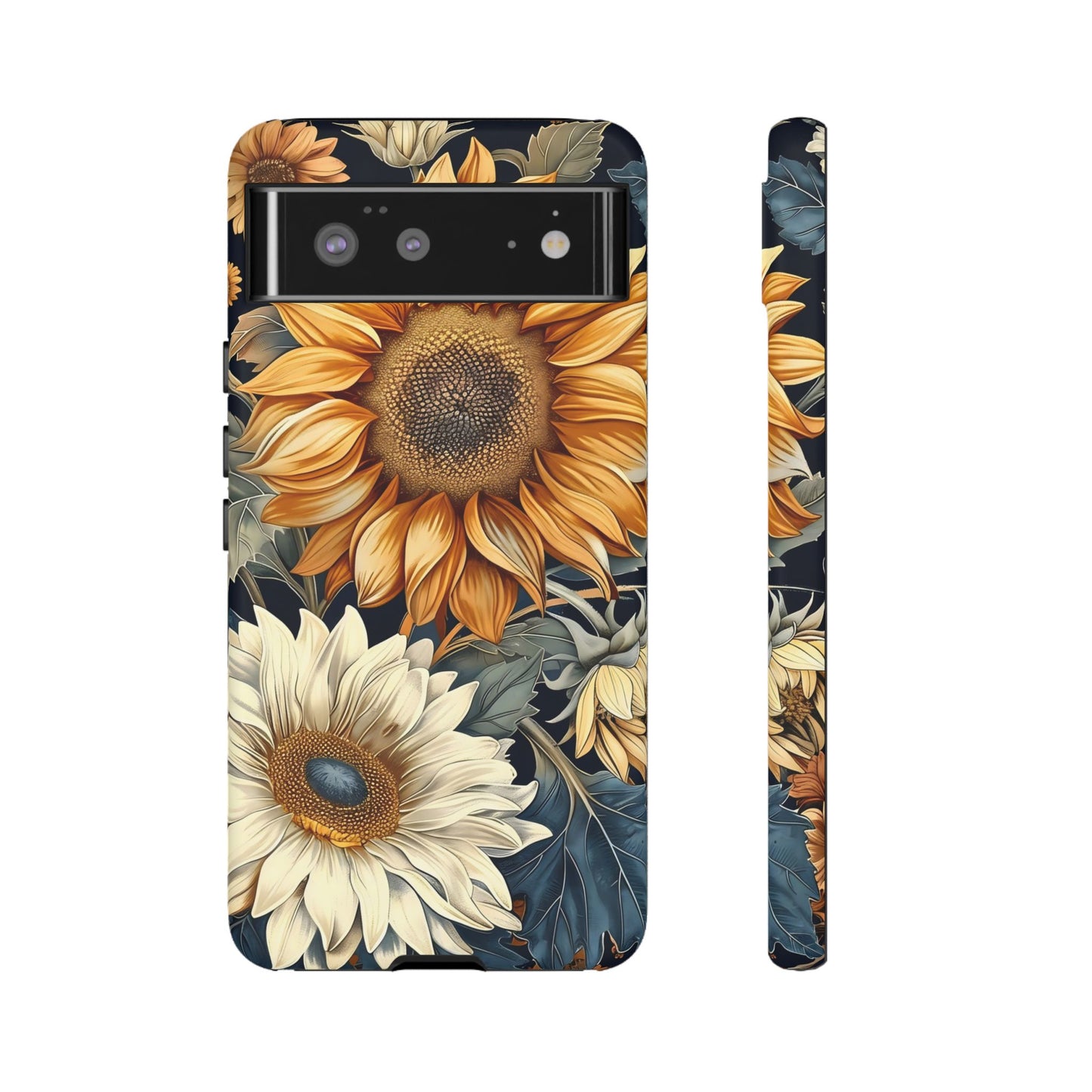 Floral Phone Case for Tough Cases, Sunflower Design, Nature Lover Gift, Birthday Present, Eco-Friendly Accessories, Summer Vibes
