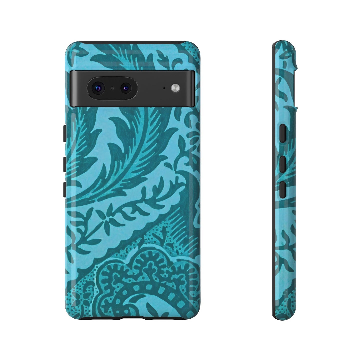 Protective Phone Case with Elegant Teal Design, Tough Cases, Floral Phone Cover, Stylish Smartphone Protection, Gifts for Her, Trendy [...]