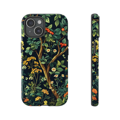 Floral iPhone Case, Nature Inspired Tough Case, Botanical Phone Cover, Eco-Friendly Gift, Unique Floral Design