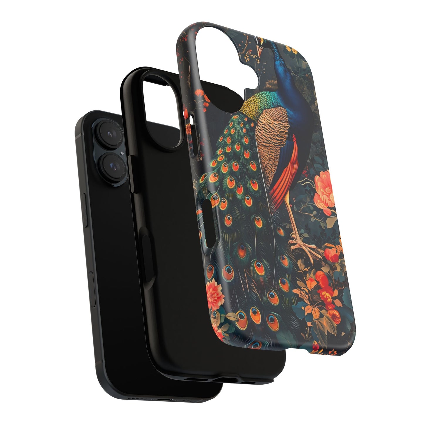 Peacock Phone Case - Artistic Floral Design, Tough Covers for iPhone, Stylish Mobile Accessories, Gift for Nature Lovers, Unique Cell [...]
