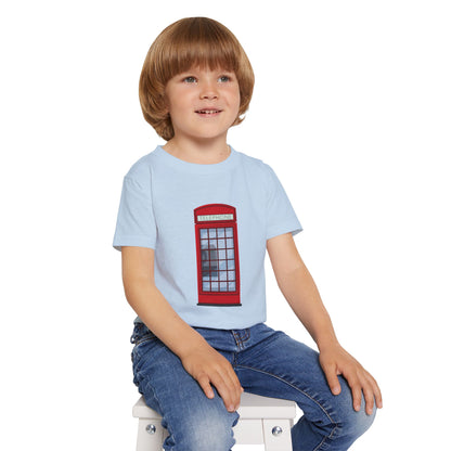 Red Telephone Booth Toddler T-Shirt - Cute Kids Tee for London Lovers