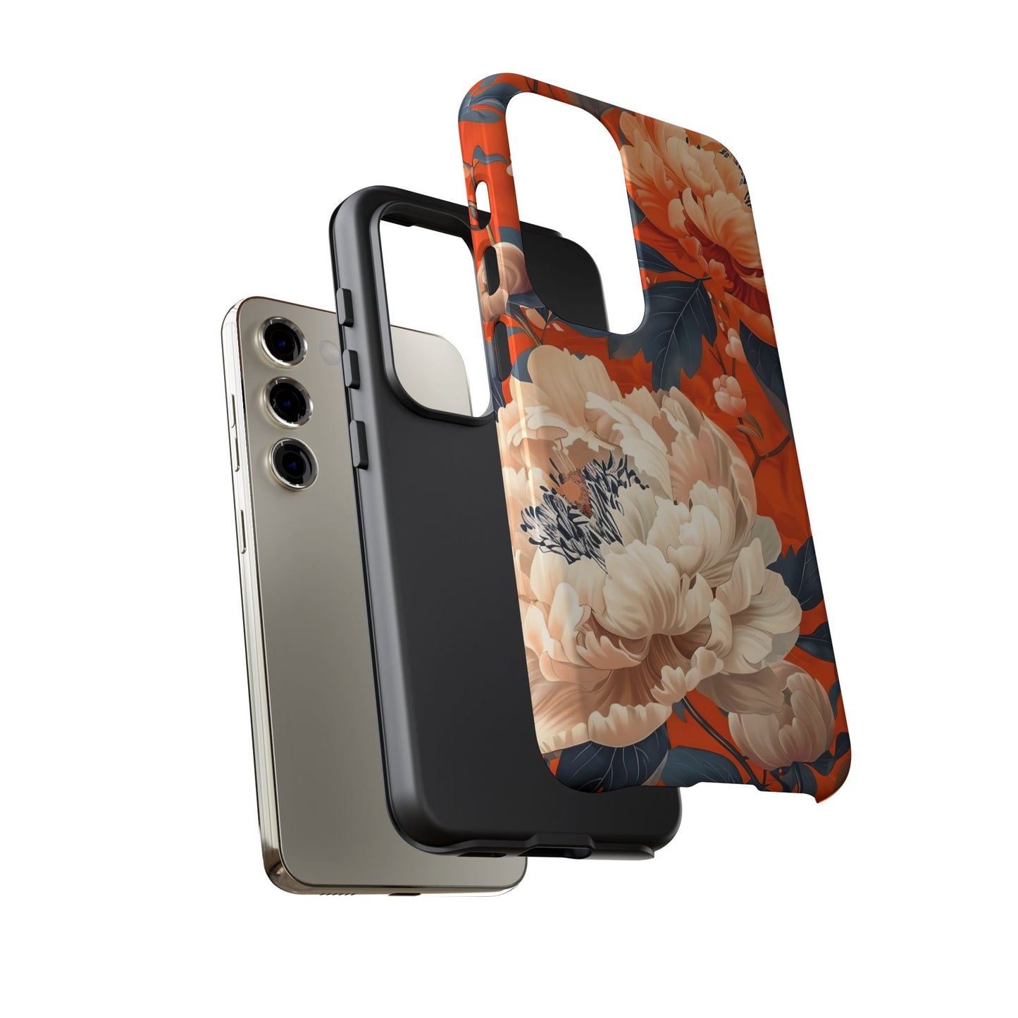 Floral Tough Case, Durable Floral Phone Case, Stylish Protection Case, Gift for Her, Spring Accessories, Mother’s Day Gift