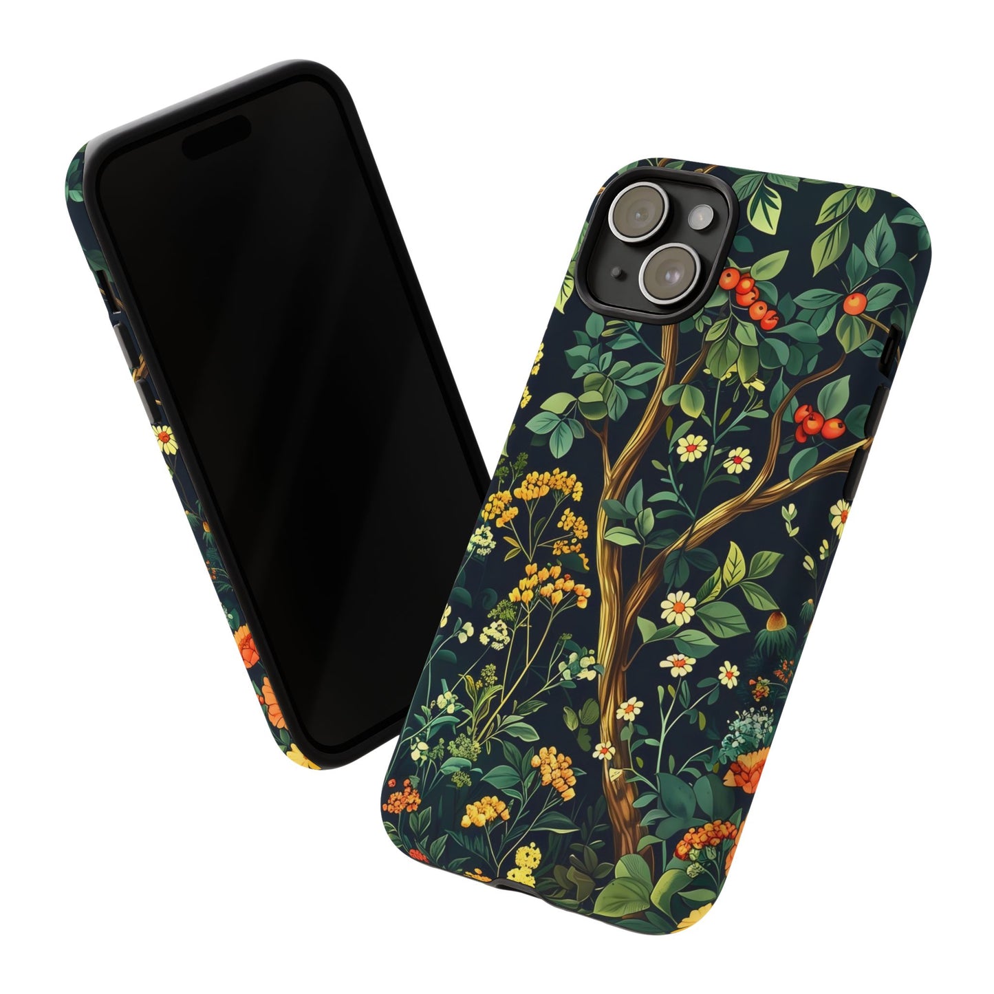 Floral iPhone Case, Nature Inspired Tough Case, Botanical Phone Cover, Eco-Friendly Gift, Unique Floral Design