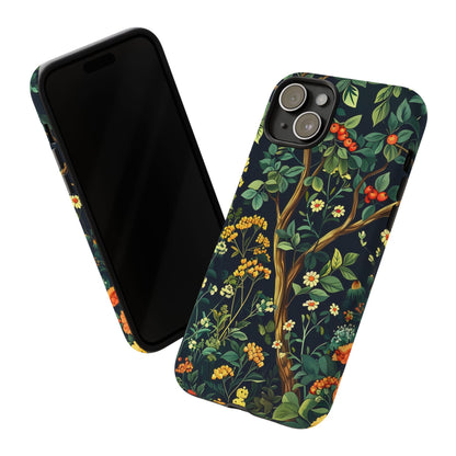 Floral iPhone Case, Nature Inspired Tough Case, Botanical Phone Cover, Eco-Friendly Gift, Unique Floral Design