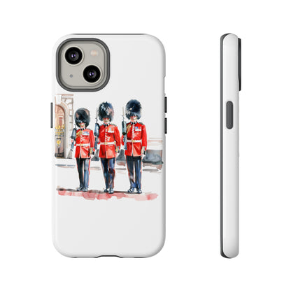 Phone Case with Royal Guard Design, Unique Cell Cover, London Souvenir, Tough Phone Case, Gift for Travelers, Stylish Street Photography