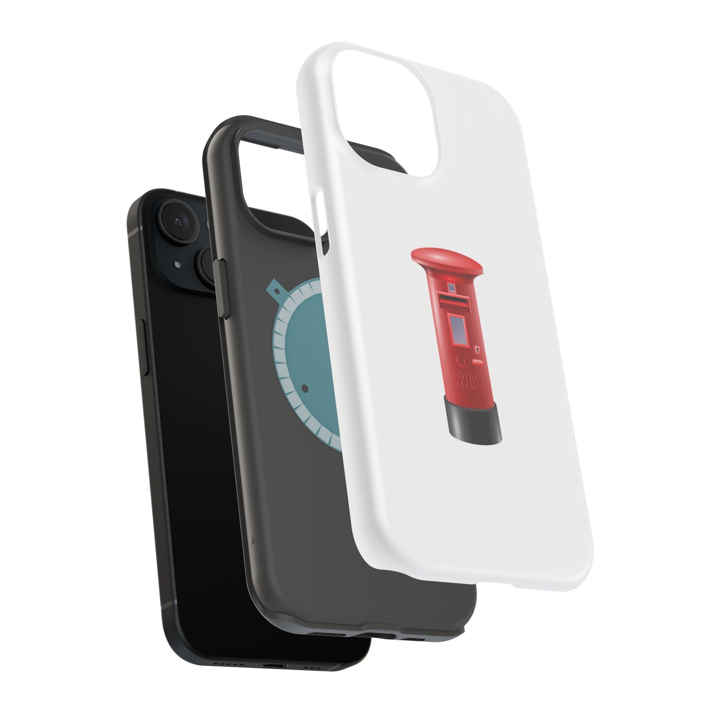 Red Post Box Magnetic Tough Case, Phone Case for Mail Lovers, Unique Gift for Stationery Enthusiasts, Postal Theme iPhone Cover, Fun Gadget