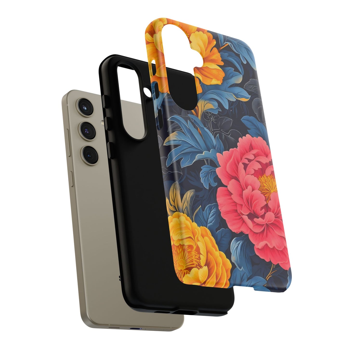 Floral Phone Case, Tough Cases, Stylish Mobile Cover, Gifts for Her, Phone Accessories, Unique Flower Design