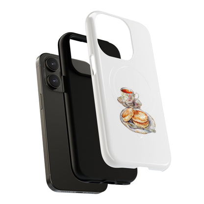 Tough Magnetic Cases with Tea and Biscuit Design - Durable Phone Accessories, Unique Gifts, Stylish Tech Gear, Tea Lover's Must-Have, [...]