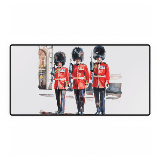 Royal Guards Desk Mat - Elegant Office Decor, Gaming Pad, Personalized Workspace, Gift for Home Office, Unique Desk Accessory