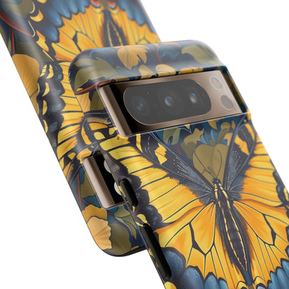 Colorful Butterfly Phone Case, Floral Design, Tough Cases, Protective Cover, Gifts for Nature Lovers, Birthday Present