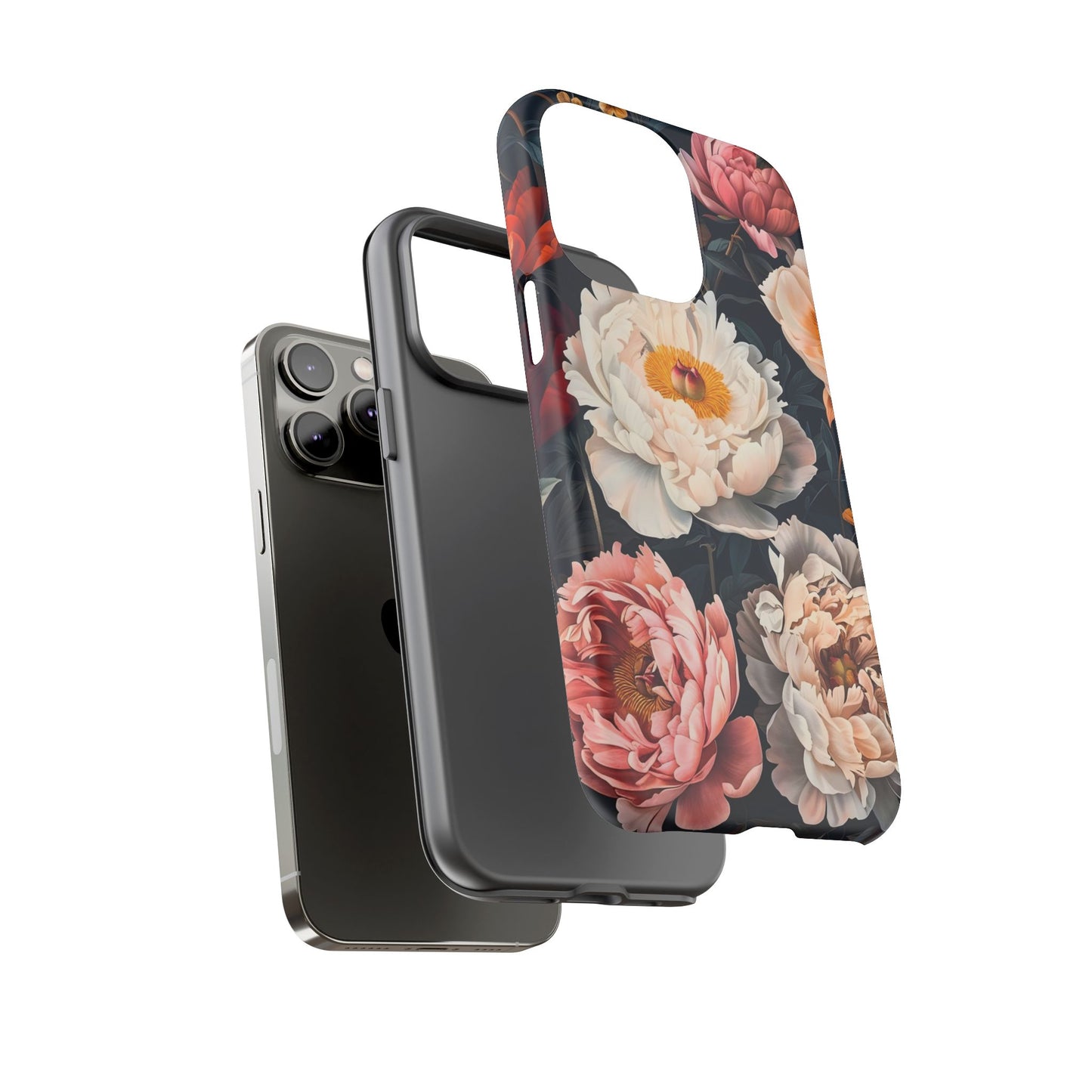 Floral Phone Case, Tough Phone Cover, Flower Design, Unique Gift for Her, Trendy Accessory, Spring Decor