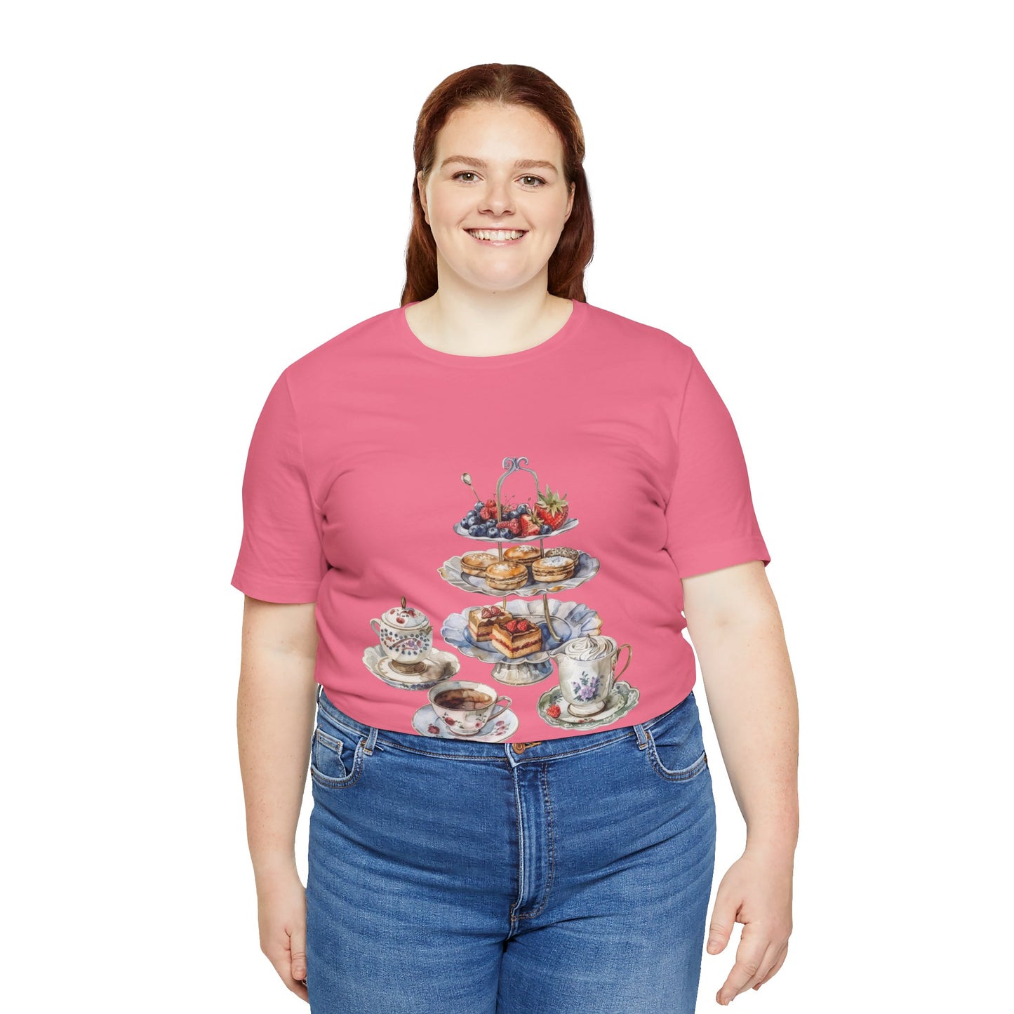 Unisex Jersey Short Sleeve Tee - Savoring Britain - A Journey Through British Cuisine