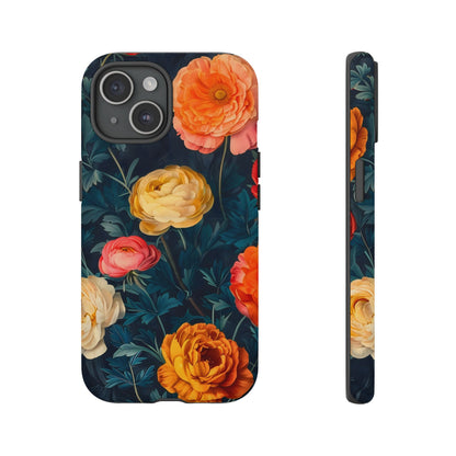 Floral Phone Case - Tough Cases, Stylish Protection, Gift for Flower Lovers, Customizable Cover, Floral Design Mobile Accessory