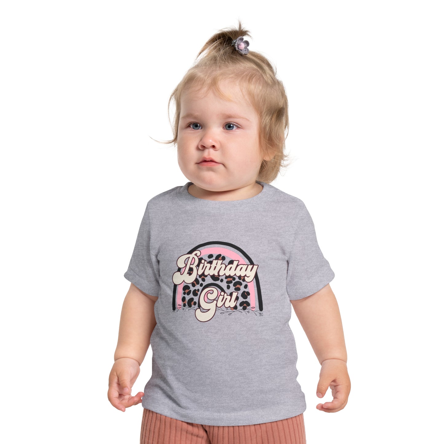 Floral Bow Baby T-Shirt - Cute Short Sleeve Top for Little Ones