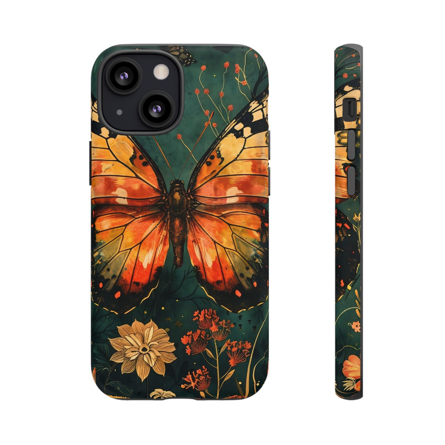 Butterfly Phone Case – Tough Cases for Nature Lovers, Floral Design, Butterfly Art, Unique Gift, Eco-Friendly Protection