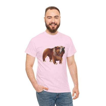Adorable British Dog Relaxed Unisex Heavy Cotton T-Shirt
