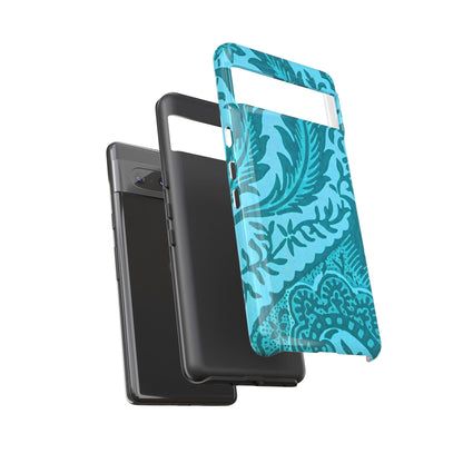 Protective Phone Case with Elegant Teal Design, Tough Cases, Floral Phone Cover, Stylish Smartphone Protection, Gifts for Her, Trendy [...]