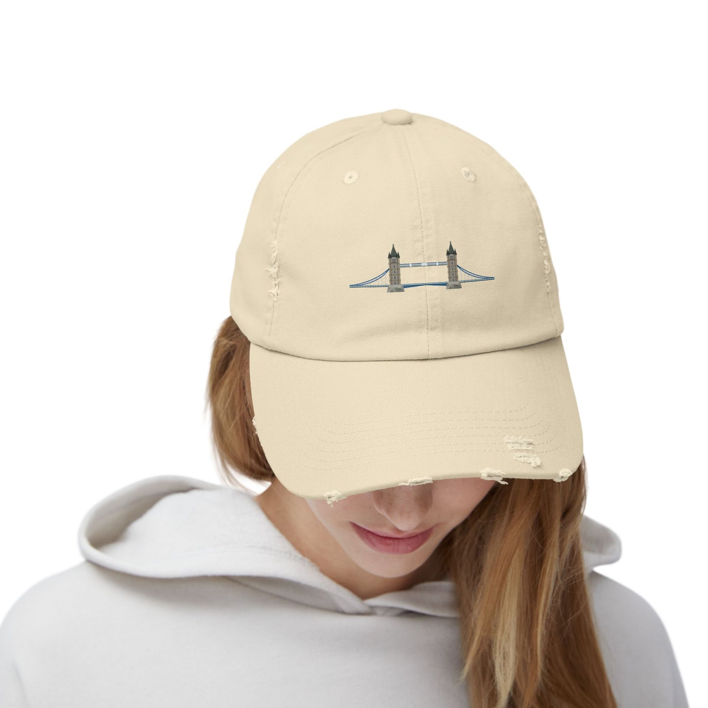 Distressed Cap with Bridge Design | Casual Summer Hat, Trendy Accessories, Gift for Travelers, Beachwear, Outdoor Fun