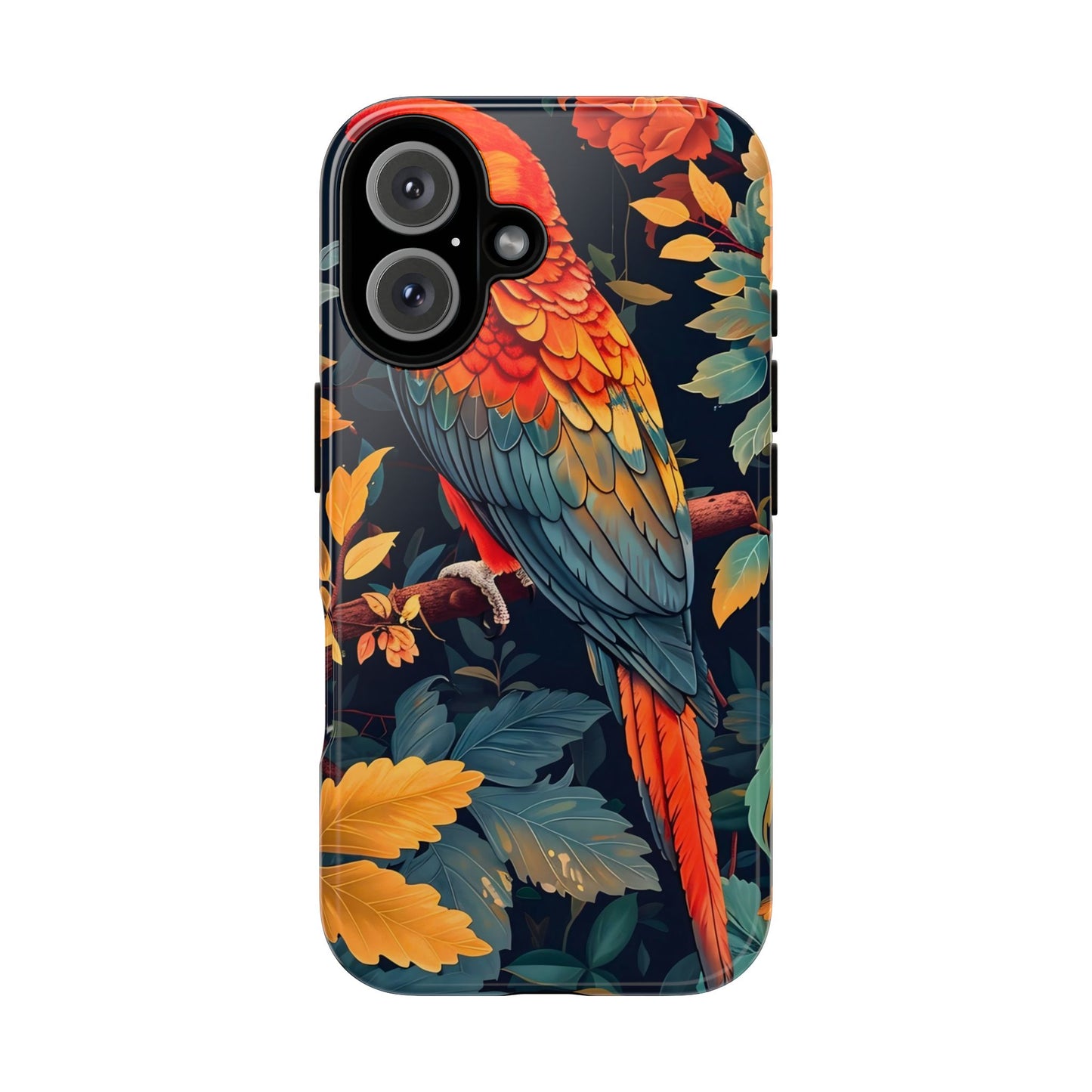 Vibrant Parrot Phone Case - Tough, Stylish, Nature-Inspired, Tropical, Wildlife, Perfect Gift, Summer Vibes
