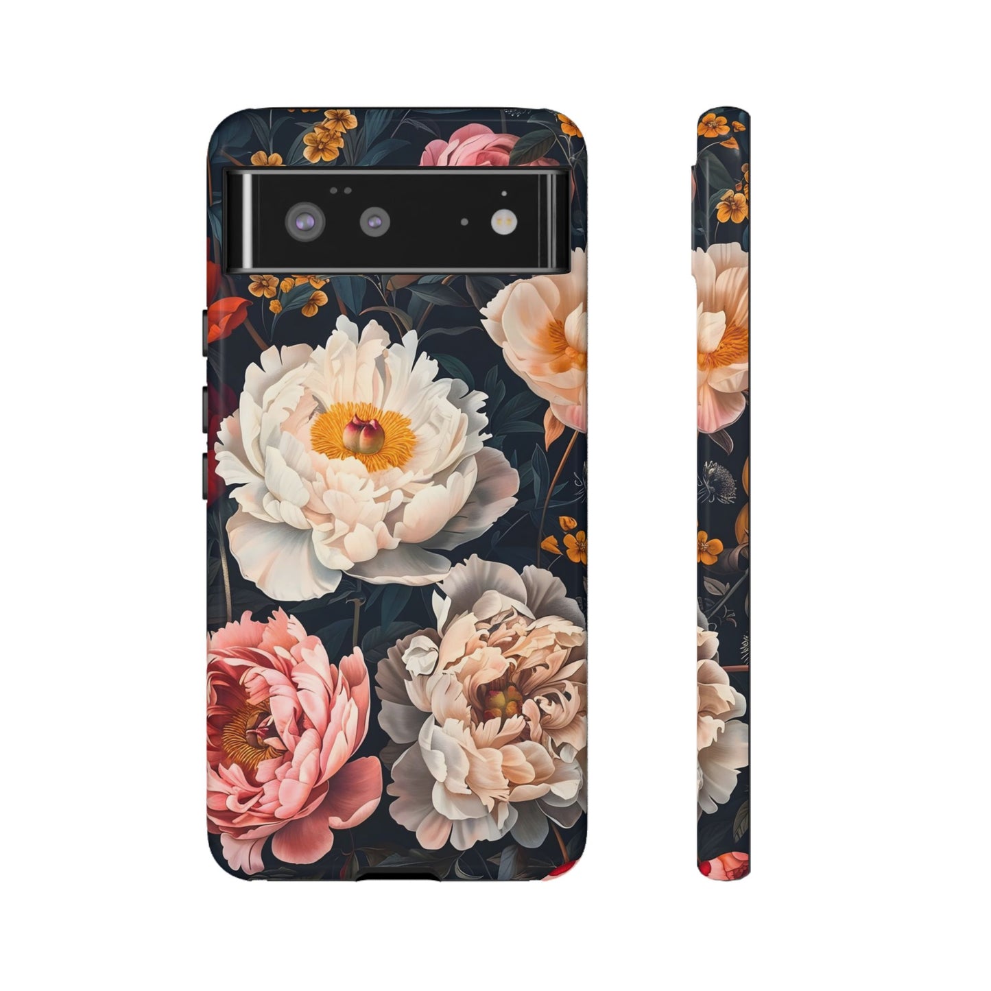 Floral Phone Case, Tough Phone Cover, Flower Design, Unique Gift for Her, Trendy Accessory, Spring Decor