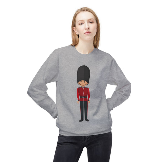 Unisex Midweight Softstyle Fleece Crewneck Sweatshirt - Cornish Courage - Red Jackets of Bodmin
