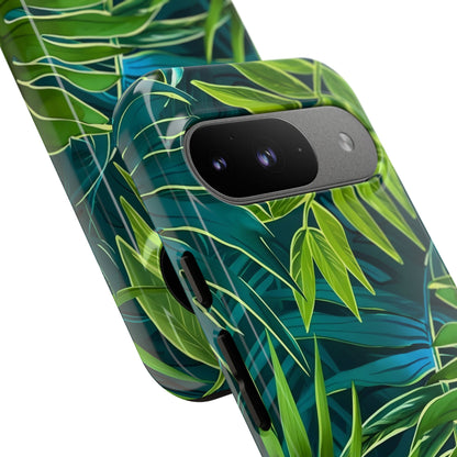 Tropical Phone Case - Durable Green Leaf Design, Eco-Friendly Gift, Trendy Accessory, Nature Lover's Case, Summer Vibes