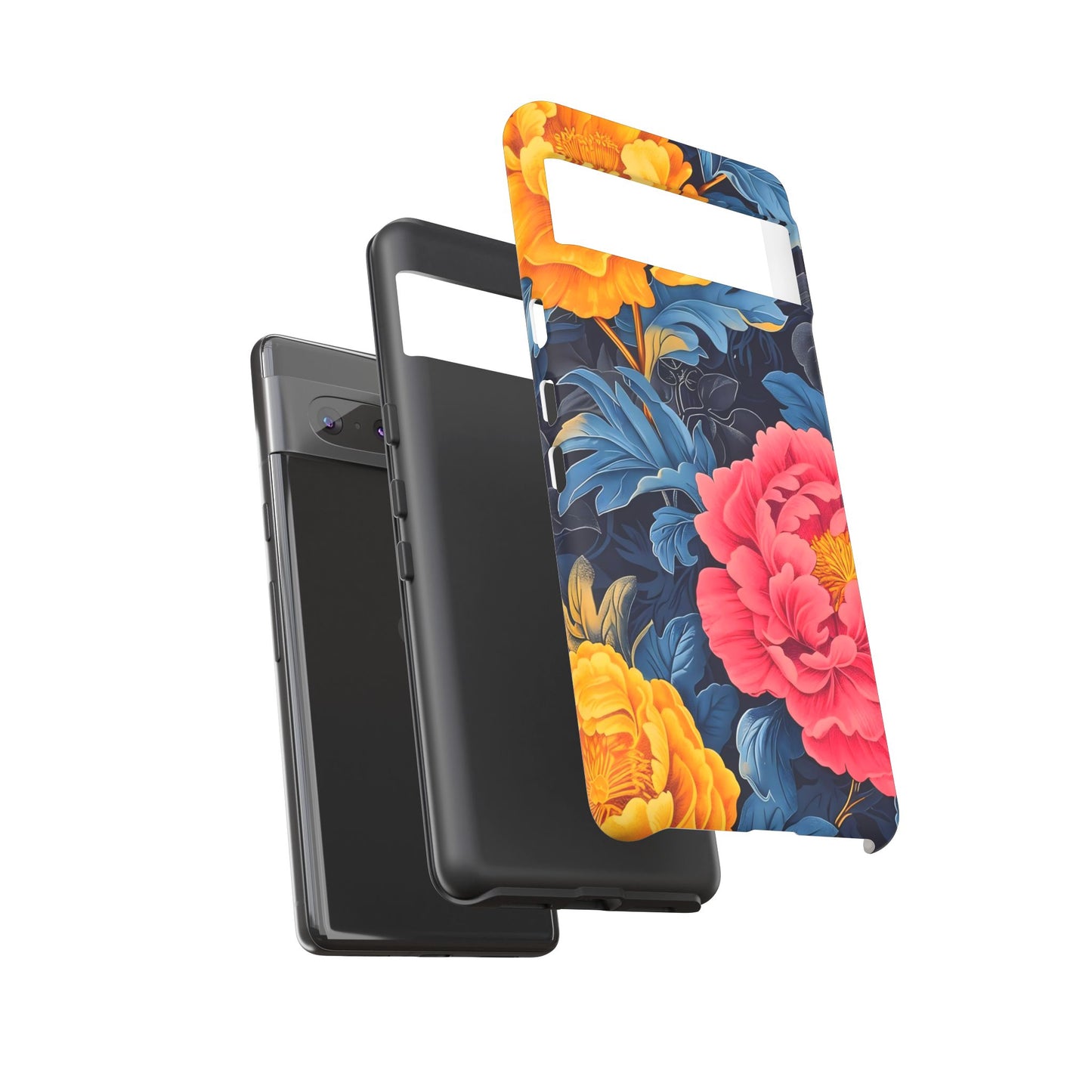 Floral Phone Case, Tough Cases, Stylish Mobile Cover, Gifts for Her, Phone Accessories, Unique Flower Design